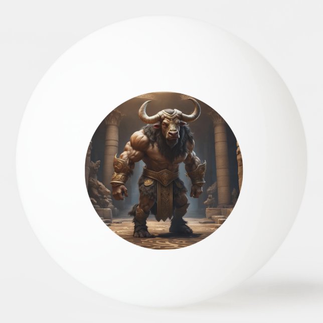Minotaur Ping Pong Ball (Front)