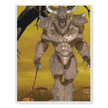 Minotaur Ready for Battle Temporary Tattoos
