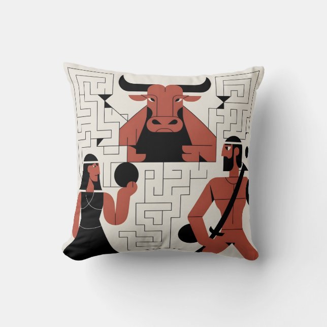 Minotaur's Labyrinth Cushion (Front)