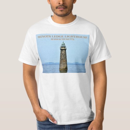 Minots Ledge Lighthouse Massachusetts T_Shirt