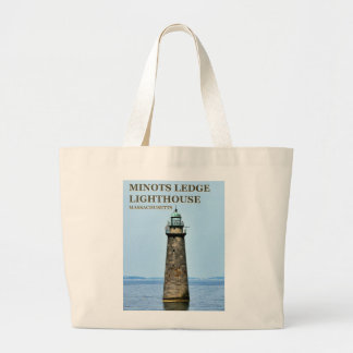 Minots Ledge Lighthouse Massachusetts Tote Bag