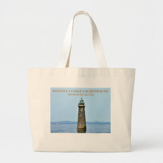 Minots Ledge Lighthouse Massachusetts Tote Bag
