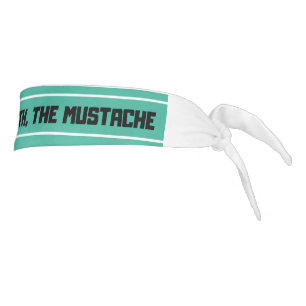 Minshew The Man, The Myth, The Mustache Teal Tie Headband
