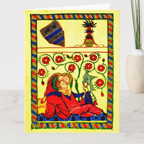 Minstrels from Codex Manesse _ Courtly love Card