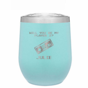 Mint 12oz Gamer Insulated Wine Tumbler