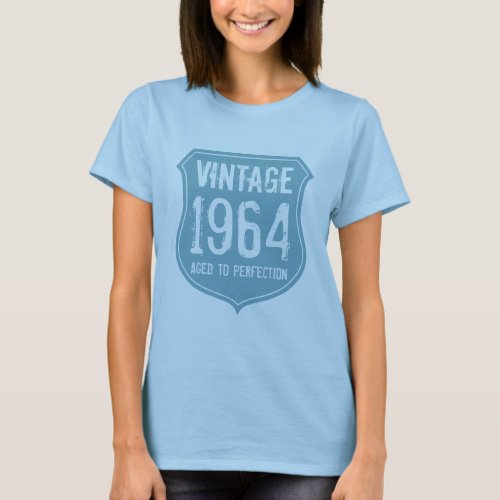 Mint 1964 aged to perfection tshirt for women