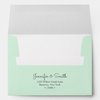 Mint A7 Envelope in minimalist & in inviting tone