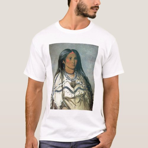 Mint a Mandan Indian girl 1832 colour litho T_Shirt