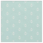 Mint Anchor Print Fabric