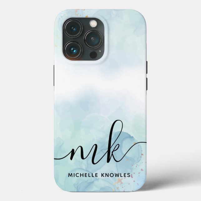 Mint and Blue  Case-Mate iPhone Case (Back)