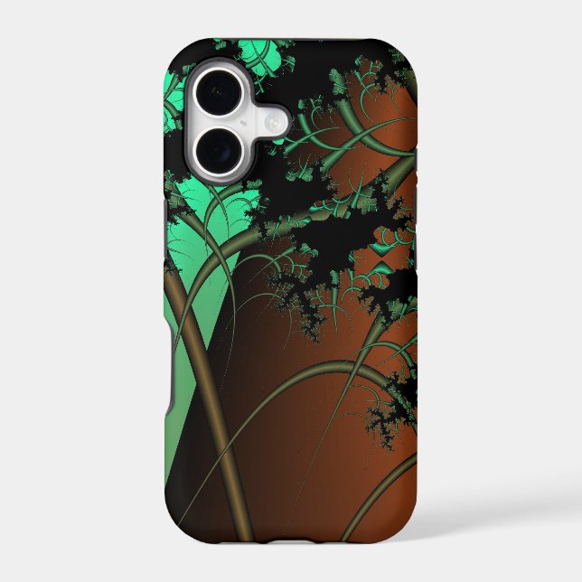 Mint and copper iphone case (Back)