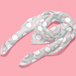 Mint and Coral Honeycomb Pattern Scarf<br><div class="desc">Stylish and chic honeycomb print.</div>