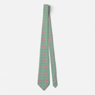 Mint and coral shippo tie