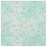 Mint and gold marble terrazzo design Confetti Fabric