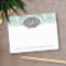 Mint and Gray Damask Pattern Custom Name