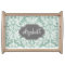Mint and Gray Damask Pattern Custom Name