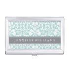 Mint and Gray Elegant Damask