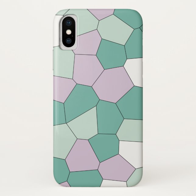 Mint and Lavendar Case-Mate iPhone Case (Back)