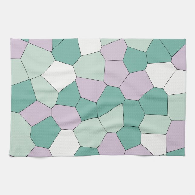 Mint and Lavender Kitchen Towel (Horizontal)