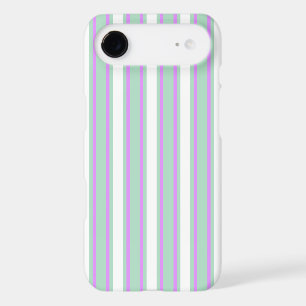 Mint and lilac candy stripes iPhone 17 air case