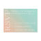 Mint and Peach Ombre Wedding Invitation rsvp