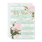 Mint and Pink Stripe Baby Shower