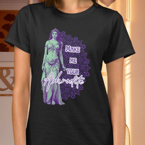 Mint and Purple  Aphrodite  T_Shirt