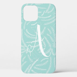 Mint and White Personalized Phone Case