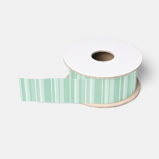 Mint and White Stripe