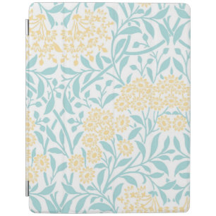 Mint and Yellow Floral Damask Pattern iPad Smart Cover