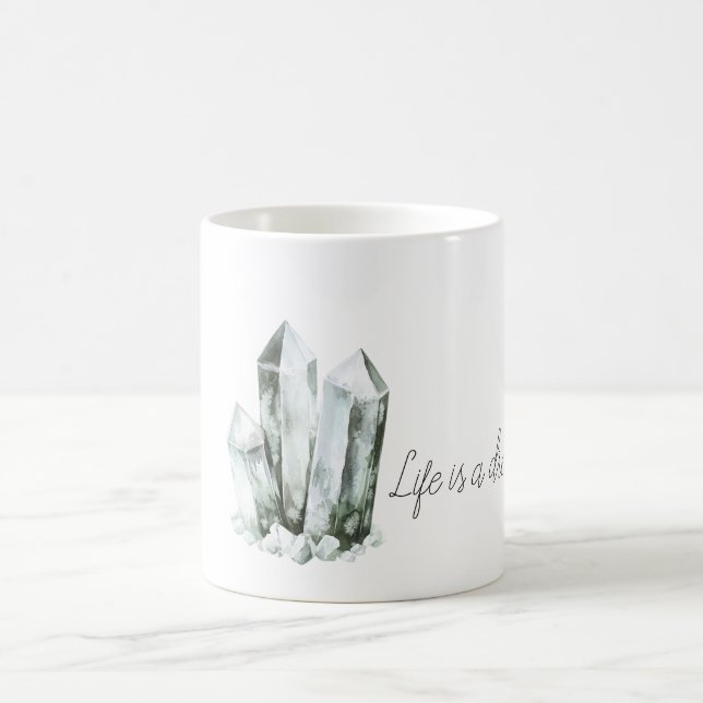 Mint Aqua Crystals Dream Coffee Mug (Center)