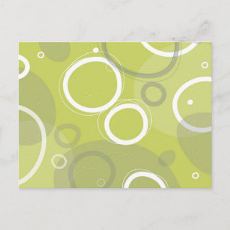 Mint Atomic Abstract Postcard