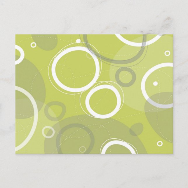 Mint Atomic Abstract Postcard (Front)