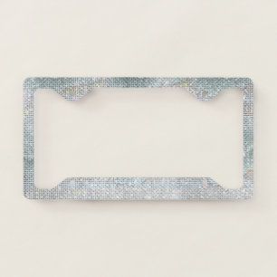 Mint Beach Sparkle License Plate Frame