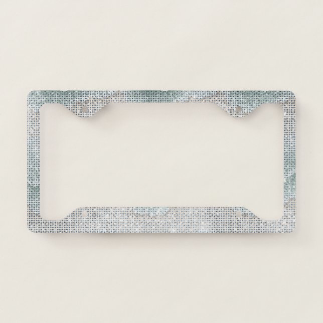 Mint Beach Sparkle License Plate Frame (Front)
