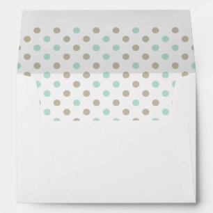 MINT BISQUE DOTS STRIPES Envelope