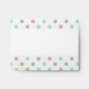 MINT BISQUE DOTS STRIPES Envelope