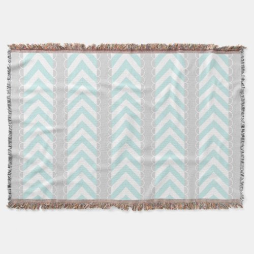 Beautiful Grey Chevron Throw Blankets