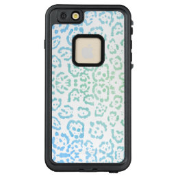 Mint Blue Leopard Pastel Kawaii Animal Print Green LifeProof FRĒ iPhone 6/6s Plus Case