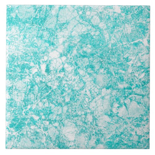 Mint Blue  White Marble Texture Ceramic Tile