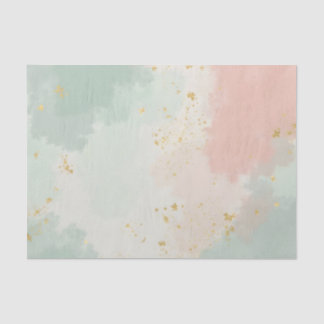 Mint Blush Pink Abstract Popular Collection Tissue Paper