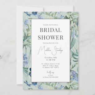 Mint Botanical Garden Bridal Shower Invitation