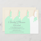 Mint Bride Bridesmaids Bridal Shower Invitation (Front/Back)