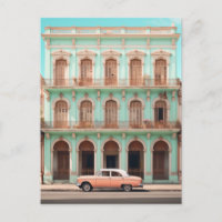Mint Building Peach Car Havana Cuba