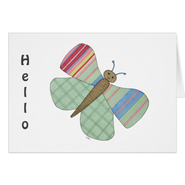 Mint Butterfly Cards (Front Horizontal)