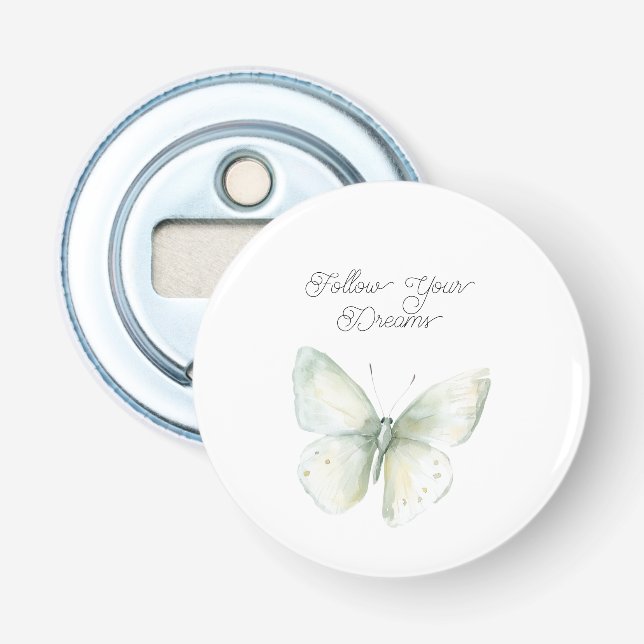 Mint Butterfly Joy Bottle Opener (Front)