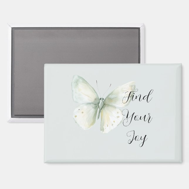 Mint Butterfly Joy Magnet (Front/Back)