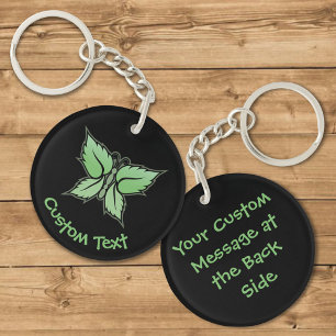 Mint Butterfly Keychain