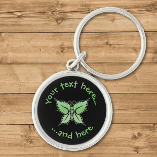 Mint Butterfly Keychain