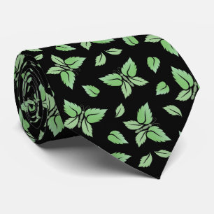 Mint Butterfly Pattern Neck Tie